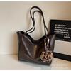 Bolsa de Mão Feminina de Grande Capacidade para Outono e Inverno, Versátil Modelo Novo 2026, Bolsa de Ombro Casual Simples, Bolsa Tote Tendência para o Dia a Dia
