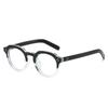Nuevas Gafas de Sol Ovaladas de Moda Transfronterizas Simples Retro Redondas de PC Visión Nocturna con Remaches
