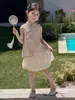 Hanfu Feminino 2026 Novo Estilo Estilo Chinês Moderno Melhorado Cheongsam Saia Plissada Conjunto de Colete de Verão Estilo Antigo para Crianças