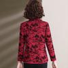 Top de estilo Cheongsam Otoñal para Mamás, Estilo Chino, Nuevo para Primavera y Otoño 2025, Camiseta de Manga Larga, Camiseta Básica para Mujer