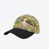 Versão Coreana Ins Divertido Bordado Chave Camuflagem Boné de Baseball para Mulheres Primavera e Verão Moda de Rua Marca Top Macio Boné Bico de Pato para Homens