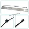 Universal em estoque 1cm redondo pendurado tag corda 25cm duplo plug dois em um pendurado tag cordão preto Coreia do Sul corda de cera
