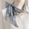 Pañuelo de Seda de Lunares para Mujer, Nuevo Color Café 2026 Bufanda Larga para el Cuello, Pañuelo de Seda de Lujo Ligero, Diadema, Accesorio de Cinta