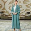 Nueva Abaya de Primavera y Verano con Bordado a Mano de Pedrería y Cárdigan, Ropa para Mujer Lista para Enviar
