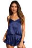Pijama de Satín para Mujer de Venta Caliente en Amazon Transfronterizo Temu, Conjunto Sexy de Camisola de Verano, Ropa de Casa de Dos Piezas para Mujer