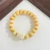 Colección de Pulseras de Loto con Cuentas de Madera 2025 Nuevas Pulseras Estilo Chino para Niñas Zen Nicho Retro Joyería Hecha a Mano Mejores Amigas
