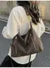 Bolsa estilo deserto, bolsa tote retrô para mulheres, design de nicho, grande capacidade, adequada para o dia a dia, bolsa transversal de verão, mochila escolar para estudantes