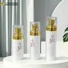 Botella de Bomba de Loción de Doble Paso Electroplateada Yuzhuang 150ml Botella de Spray Fino Hidratante Tónico 30ml Botella de Spray Pequeño para Perfume