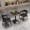 Assentos de cabine de bar, cabine de bar lounge, sofá de loja de milk tea, conjunto de mesa e cadeira de restaurante ocidental retrô casual