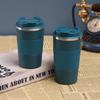 Estojo de couro transfronteiriço xícara de café de aço inoxidável 304 copo de carro portátil copo de carro copo térmico portátil de alto valor atacado