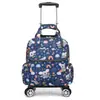 Bolsa de viaje mini plegable ultraligera al por mayor, bolsa de carrito pequeña universal con ruedas portátil, caja de tela para viaje de abordaje