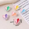 Cuentas de acrílico transparente con forma de emoticon que gotean aceite, flor pequeña, estrella de cinco puntas, corazón de melocotón, cuentas sueltas con agujero recto, accesorios para el cabello y pulseras DIY