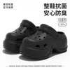 Zuecos para Mujer 2026 Nueva Moda de Verano para Exteriores Antideslizantes que Aumentan la Altura Casual Sandalias Cerradas de Suela Gruesa