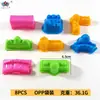 Molde de Argila Colorido em Relevo para Massinha DIY Infantil Conjunto de Ferramentas de Argila com 21 Peças Molde Educacional de Argila Colorida