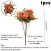 Rosas Simuladas, Arreglos Florales para Bodas, Decoración del Hogar, Ramos, Flores Artificiales de Otoño, Flores Artificiales Realistas de Alta Gama