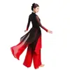 Dança do Rei Elefante Traje Yangko Vermelho Zhaozhuang Tambor de Cintura Estilo Chinês Dança com Leques de Jazz Traje de Performance Herói Rei Dragão