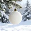 Fabricante transfronterizo de bolas de Navidad, bolas de Navidad flocadas multicolor, bolas colgantes para árbol de Navidad, bolas decorativas para fiestas, al por mayor en stock
