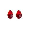 Blanco y alto valor de color ~ Estilo Hong Kong a través de pendientes de gota de agua esférica de acrílico rojo pendientes rojos Ankora otoño e invierno