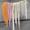 Buquê de Flores Secas com Flores Permanentes, Milhete Vermelho de Seda para Casamento, Borla Pendurada, Material de Flor para Pendurar