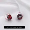 Pacote 14k Ouro Preto Arma Conjunto Pingente de Contas de Zircônia Vermelha Artesanal DIY Pulseira de Cristal Acessórios para Colar Material