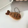 Lindo Mi Ka Caricatura Tela Rellena Colgante Divertido Gatito Perrito Llavero Corazón Femenino Colgante de Bolso Regalo