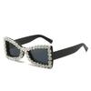 Nuevas Gafas de Sol con Pedrería de Mariposa Estilo Europeo y Americano Triangulares Personalizadas Brillantes con Diamantes Gafas de Sol para Fiesta Hip-Hop