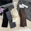 Calcetines para Mujer para Otoño e Invierno, Estilo Nuevo, Felpa Cálida, Color Sólido, Calcetines de Media Pantorrilla Estilo Ins, Engrosados para Calidez, Calcetines Caídos, de Tubo Largo