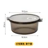 Caja de Almacenamiento para Refrigerador, Contenedor de Almacenamiento de Cocina de Grado Alimenticio Seguro para Congelador, Redondo con Tapa, Caja para Frutas y Verduras
