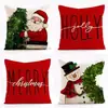 Funda de Almohada de Papá Noel Nueva Transfronteriza de Amazon Funda de Cojín Navideño Funda de Almohada de Regalo de Navidad