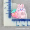 Capa de Celular Urso Morango DIY Buraco Perfurado Sapato Coelho Fivela Material Resina Acessórios Cola Creme Animal Decoração Enfeites