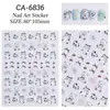 Coleção de Adesivos para Nail Art em Relevo Borboleta Desenho Animado Kulomi Fita de Laço Diário Câmera Adesivos Porta-caneta diy