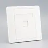 Painel de tomada de rede direta tipo 86 de porta única CAT6 tipo seis, soquete de cabo de rede Gigabit para conexão direta fêmea-fêmea