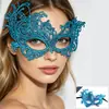 Máscara de Renda Irregular Folha de Ouro Fênix Adulto Festa Meia Face Máscara de Halloween Mascarada Sexy Máscara de Olho
