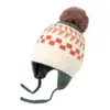 Nuevo Gorro de Orejera Jacquard Transfronterizo Árbol Pequeño, Gorro de Punto de Invierno, Gorro Infantil a Prueba de Viento y Cálido, Gorro de Lana Tejido de Otoño e Invierno
