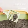 Pala para arena de gato, pala grande espesa de agujero fino para arena de tofu, pala para excrementos de gato mascota