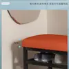 Banqueta para zapatos, Taburete para cambiarse los zapatos, Zapatero, Taburete de hierro para el hogar con cojín de bolsa suave de cuero, Banqueta larga para la entrada, Almacenamiento de lujo accesible, Nuevo estilo