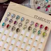 Acessórios de nail art em formato de ovo de pombo fino K9 sem base, bolas de decoração de unhas com diamantes grandes ovais de luxo brilhante populares na internet