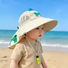 Sombrero de Sol de Verano para Niños con Visera, Sombrero de Pescador para Niños y Niñas, Protección UV, Sombrero Transpirable con Visera