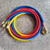 Tubo de Gás Flúor Estendido de Três Cores, Tubo de Carga de Refrigerante para Ar Condicionado Universal R22, Tubo de Refrigerante Automotivo, Dedicado para Manutenção de Ar Condicionado