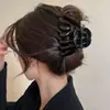 Presilha de Cabelo Dopamina Estilo Coreano para Mulheres, Luxo Leve e Sensação de Alta Qualidade, Grampo Exquisito e Versátil, Tamanho Grande para Cabelos Grossos, Presilha Tubarão