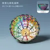 Xícara de Chá de Cerâmica com Padrão de Pavão de Sete Cores Novo Estilo Chinês Xícara para Degustação de Chá Xícara de Anfitrião Ornamentação de Conjunto de Chá Gongfu de Luxo Leve