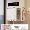 Cubierta para calentador de agua con apertura, decoración de tubería de gas, estante de tablero perforado para cocina, panel de ocultación de gas natural