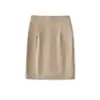 Ap25662-25 Nuevo Estilo Otoñal Estilo Europeo y Americano Sexy Pura Sexy Hermosa Abertura en la Entrepierna Cubre Cadera Falda de Cuero