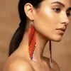 Pendientes de Borla de Cuentas de Arroz Coloridas, Diseño Único, Mano de Obra Fina, Úsalos para Mostrar Personalidad, Exquisitos Accesorios para el Uso Diario