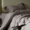Juego de Cuatro Piezas Color Sólido Teñido al Niebla Estilo Minimalista Clase A Borde Ancho Costura en las Esquinas Tencel Lenzing Suave y Transpirable Ropa de Cama de Verano