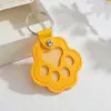 Llavero de Pata de Gato para Mascota de Cuero, Colgante Lindo de Dibujos Animados para Guardar Pelo de Perro y Gato, Adorno Personalizado de Moda
