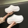 Pantuflas Baotou de suela gruesa para mujer, novedad de 2024, ligeras, antideslizantes, impermeables, con agujeros para chef.