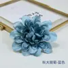 Decoración de boda de dalia artificial flor de seda al por mayor sombrero de paja flor decorativa tela de lana flor hermosa flor Mori arreglo floral de pared