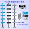 Valla Eléctrica de Pulsos Juego Completo de Accesorios Soporte de Malla Aleación de Aluminio Terminal de Carga Intermedio de Paso de Cable Poste Terminal de Soporte de Carga Envío Gratis de 5 Piezas