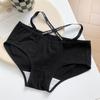 Esportivo Cintura Pequena~Roupa Íntima Branca de Algodão Puro para Meninas Verão Fino Sexy Cintura Média Novo Estilo Algodão Puro